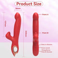 G Spot Vibrator Adult Sex Toys with 5 Wiggling Modes & 5 Wriggling Modes 10 Vibration Modes Rabbit Vibrators