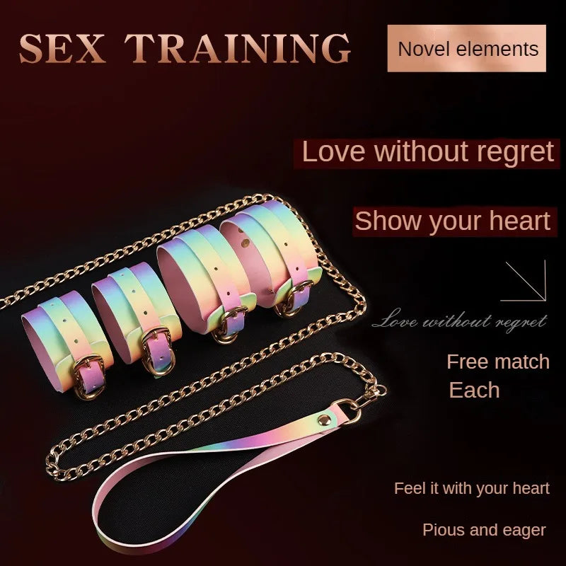 Sex Toys for Women Couples Adults Games Sexy Erotic Accessories Bondage Open Mouth Gag Kits Restraint Handcuff Slave Blindfold