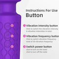 Wand Massager Vibrator with 8 Speeds 20 Vibration Modes, Personal Massager Adult Sex Toys for Women-Purple